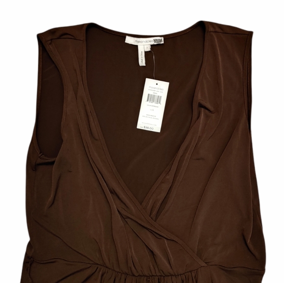 Max & Cleo WMNS Espresso Layered Dress NWT - Picture 3 of 7